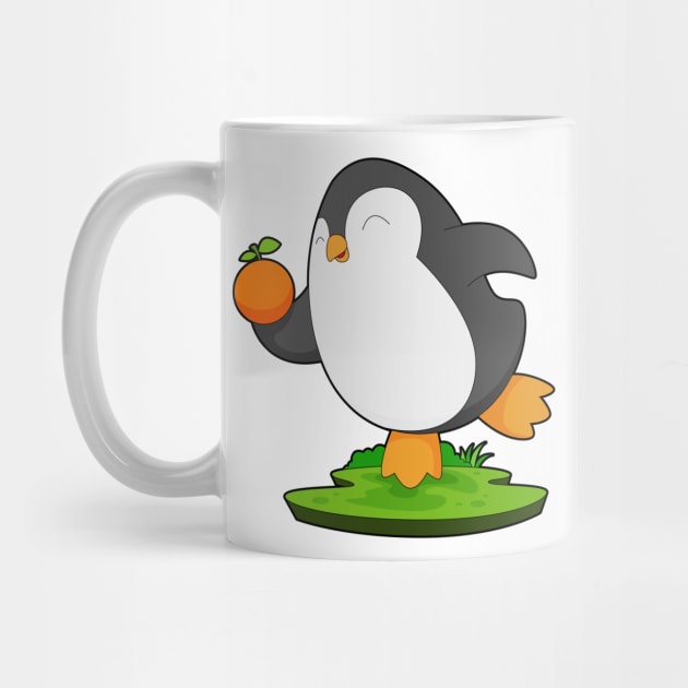 Penguin Orange Fruit by Markus Schnabel